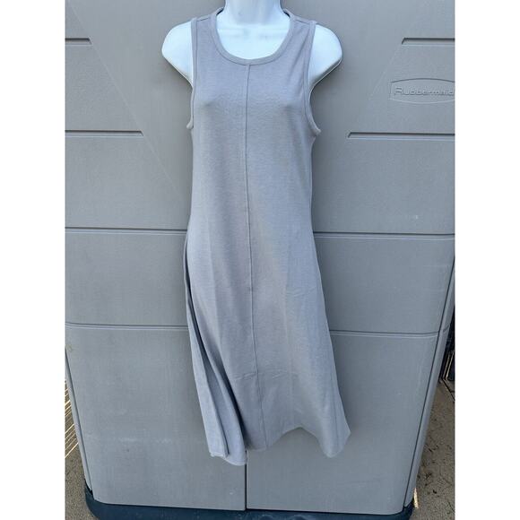 Lunya Restore fitted Pullover Midi Tank dress ambient heather Gray Sz L - Picture 7 of 15